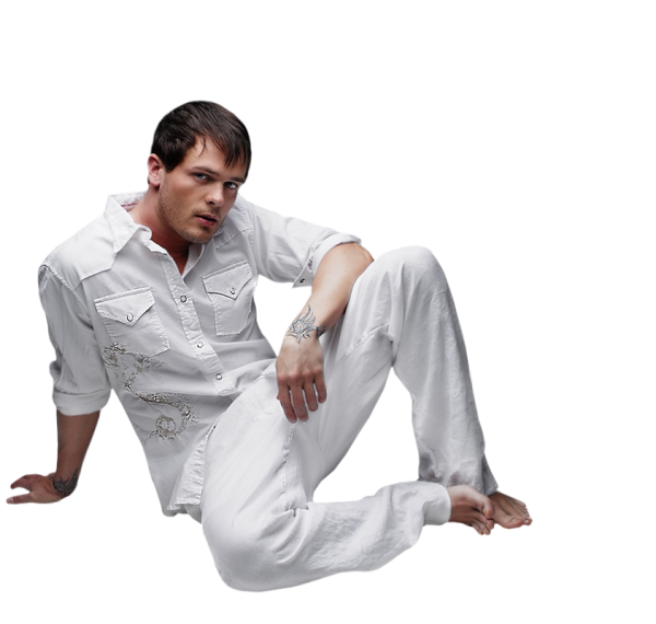 Человек на прозрачном фоне