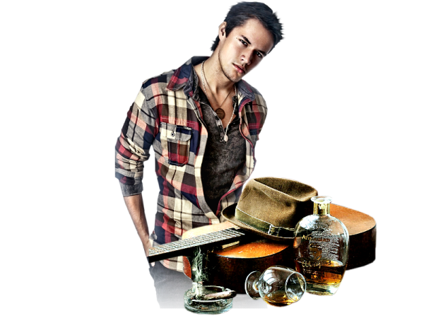 Юноша на прозрачном фоне