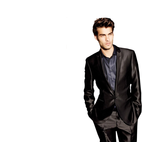 Мужчина модель на белом фоне