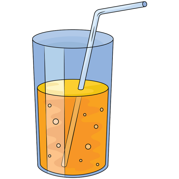 Нарисовать стакан сока