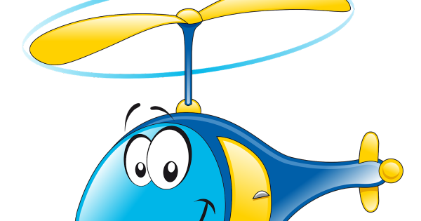 Вертолет мультяшный