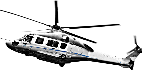 Вертолет на прозрачном фоне