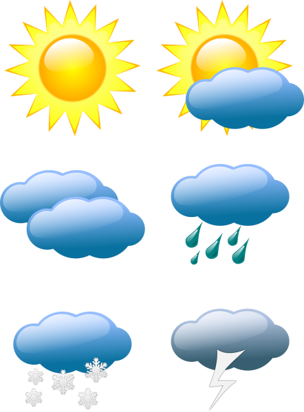 Погодные пиктограммы для детей