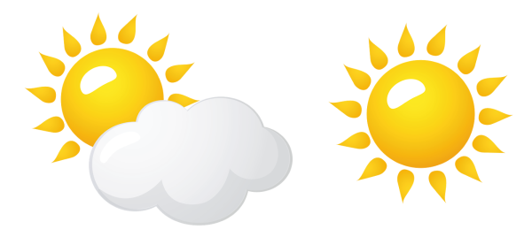 Солнышко с облаками