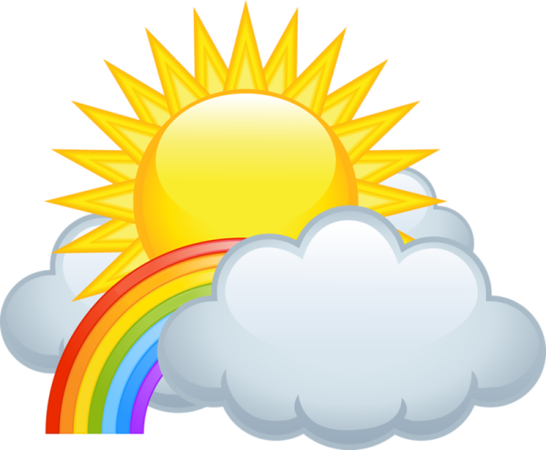 Солнышко с облачком для детей