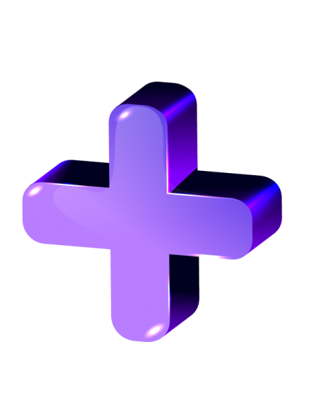 Плюс на прозрачном фоне