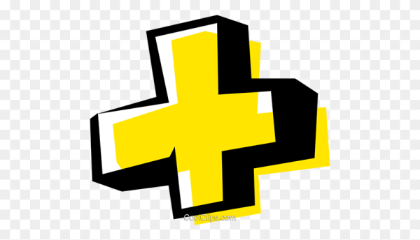 Желтый плюс