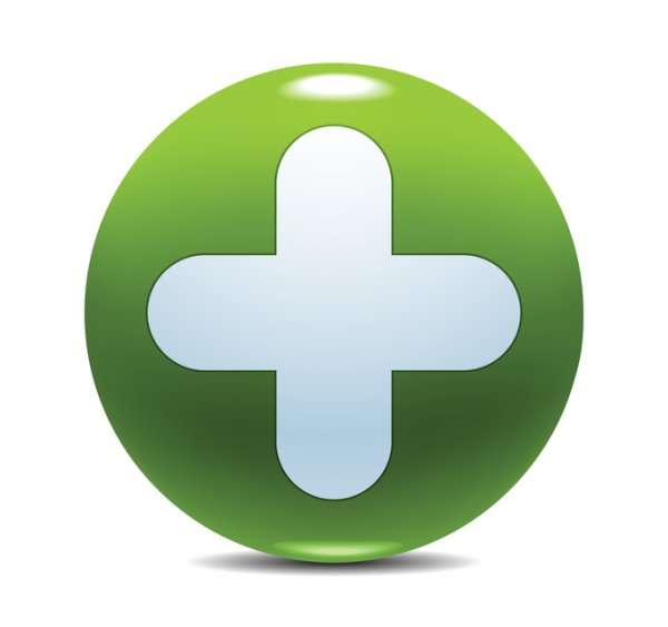 Зеленый плюс
