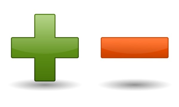 Иконка плюс минус