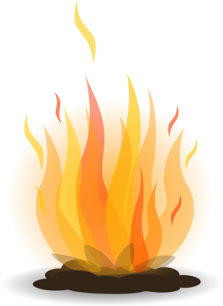 Костер нарисованный