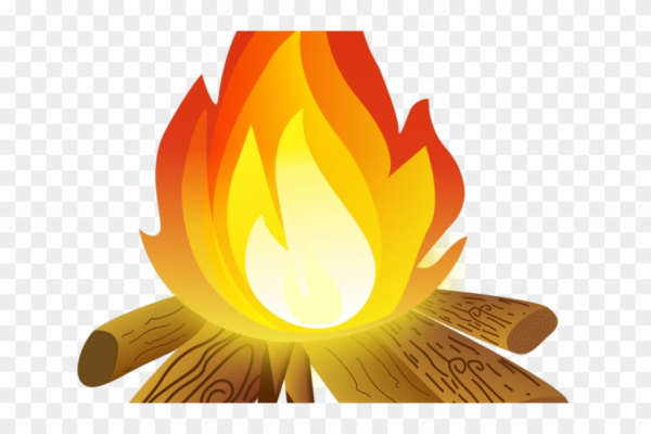 Горящие дрова в камине