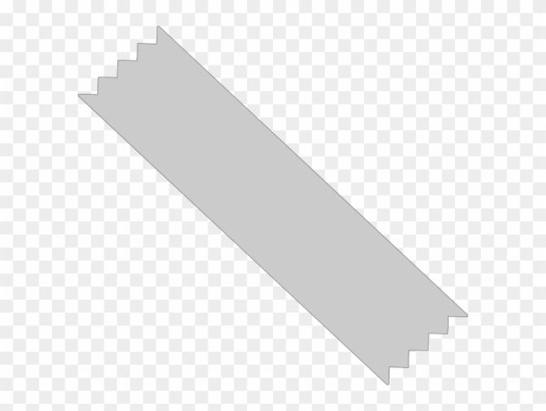 Кусочек скотча на прозрачном фоне