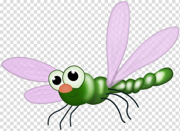 Стрекозы мультяшные