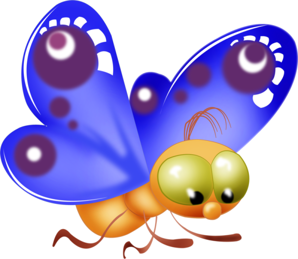 Бабочки мультяшные