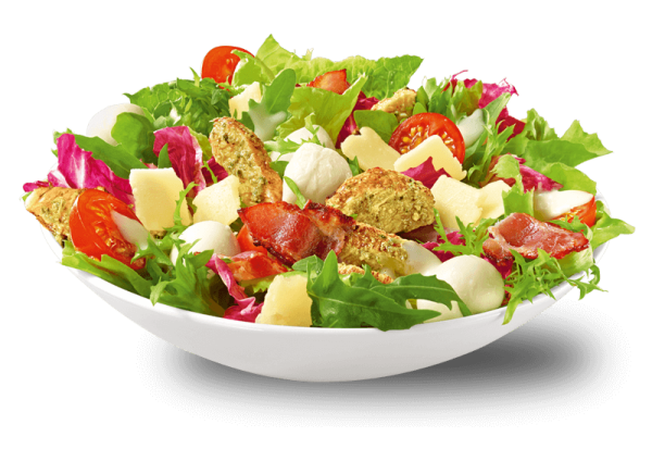 Тарелка с салатом