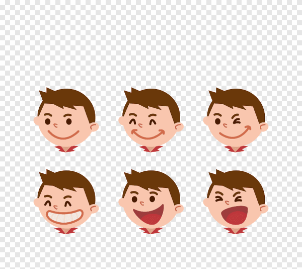 Векторные лица детей