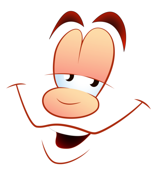 Улыбка мультяшная