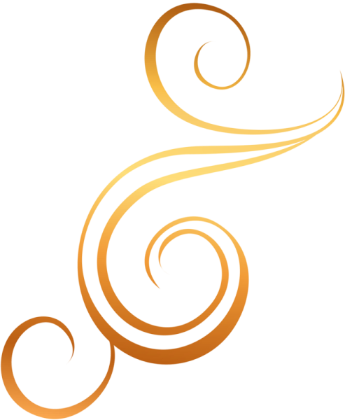 Оранжевые завитушки