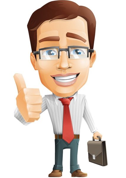 Мультяшный бизнесмен