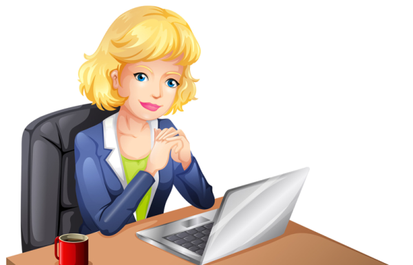 Воспитатель с компьютером