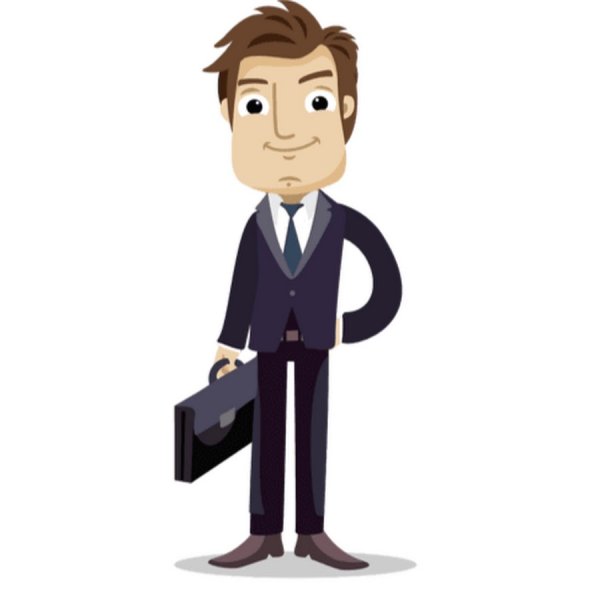 Мультяшный бизнесмен