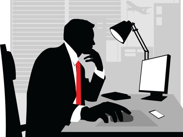 Силуэт сотрудника