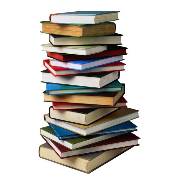 Книги на прозрачном фоне