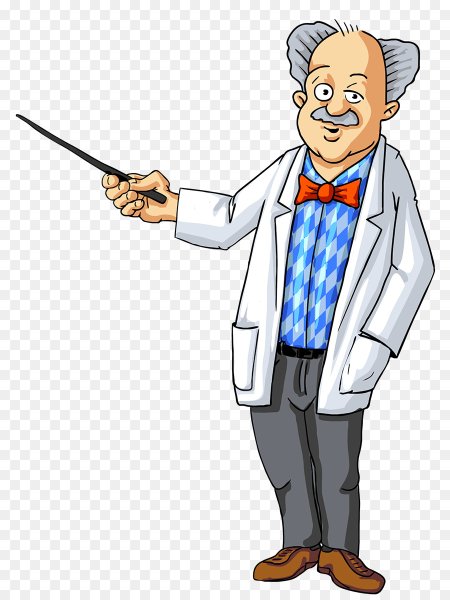 Ученый мультяшный