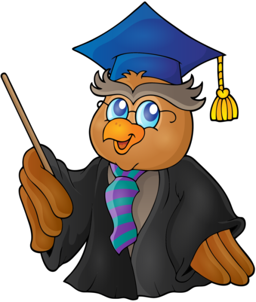 Мультяшный учитель с указкой