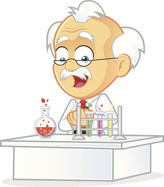 Профессор с колбой