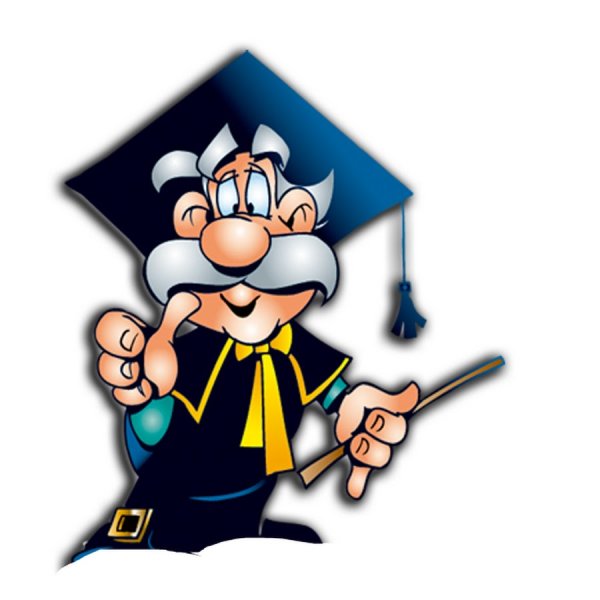 Ученый на прозрачном фоне