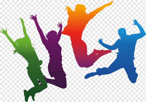 Силуэты людей праздник