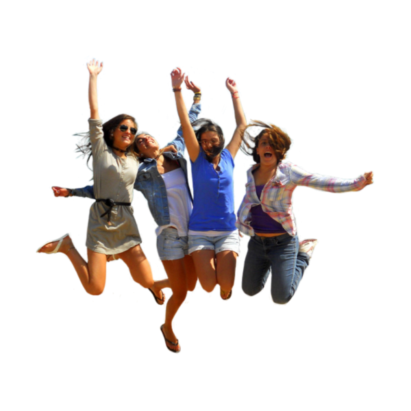 Цветные силуэты людей