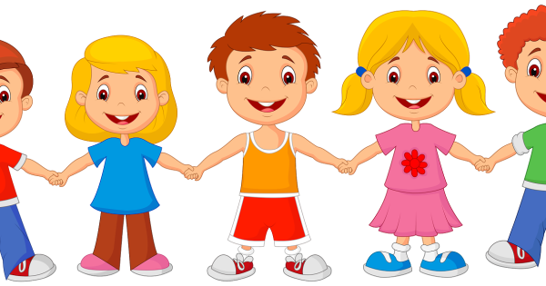 Веселые дети рисунок