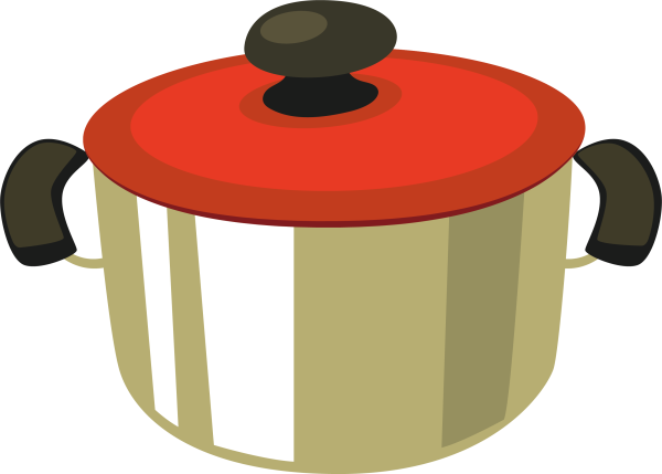 Кастрюля на прозрачном фоне