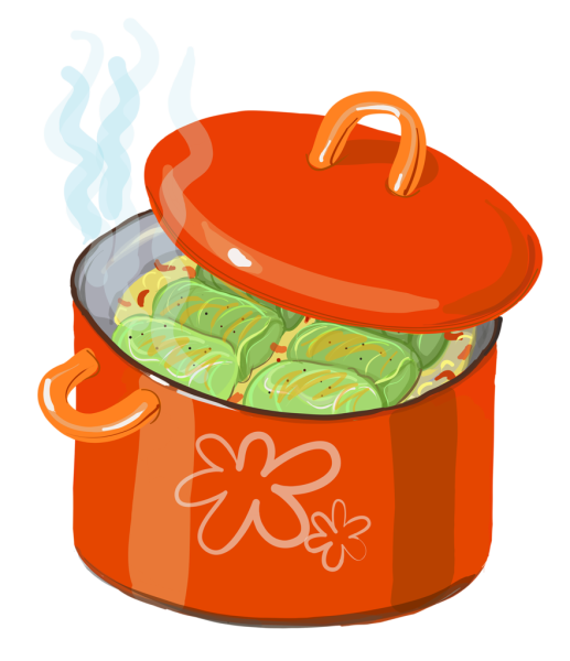 Кастрюля с половником