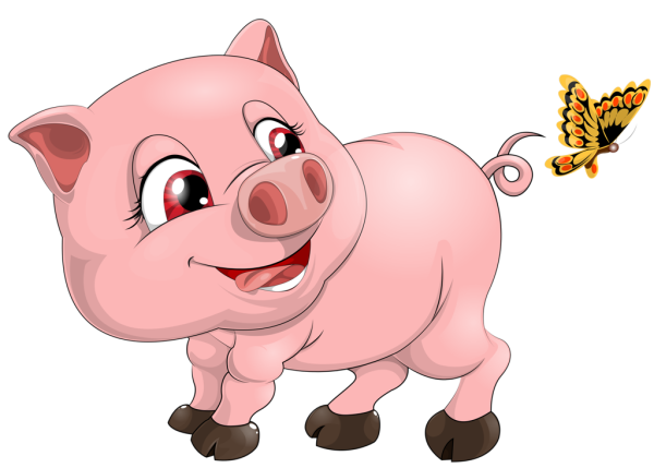 Поросенок мультяшный