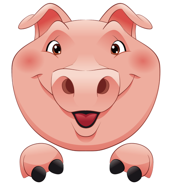Поросенок мультяшный