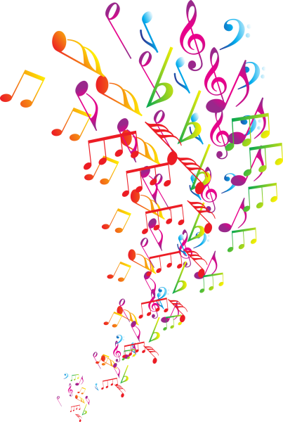 Нотки на прозрачном фоне