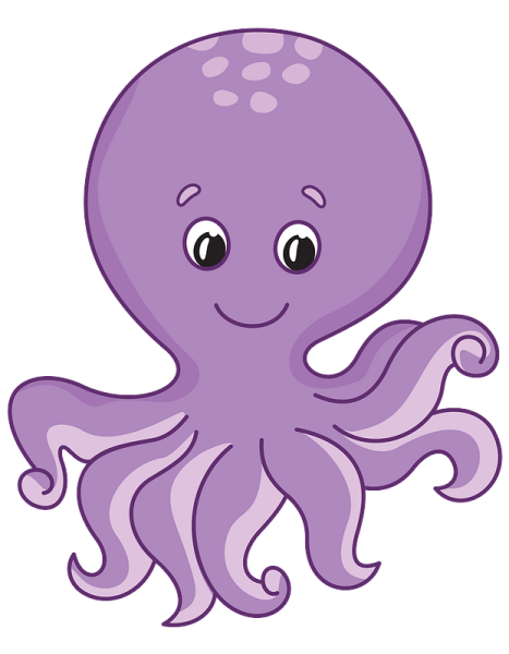 Осьминог мультяшный