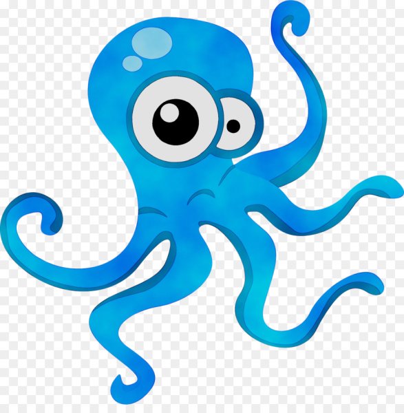 Осьминог мультяшный