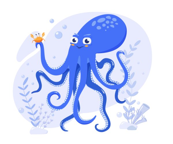 Осьминог иллюстрация