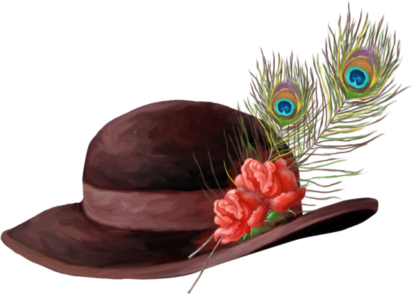 Головные уборы на прозрачном фоне