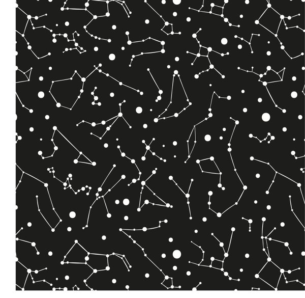 Созвездия на черном фоне