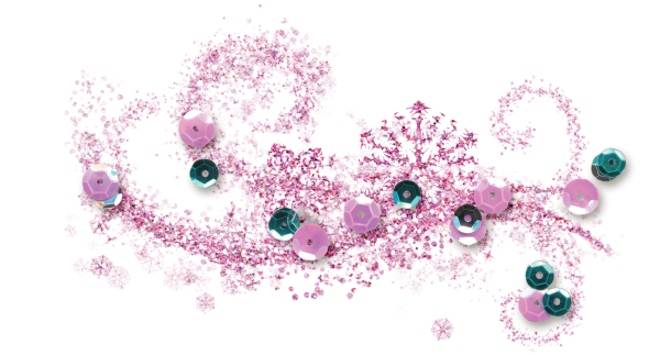 Бисер на прозрачном фоне