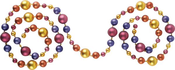 Бусины на прозрачном фоне