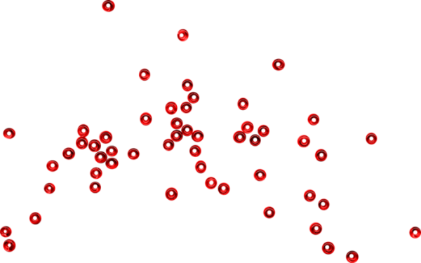 Россыпь бисера на прозрачном фоне