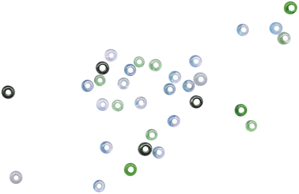 Бисер на прозрачном фоне