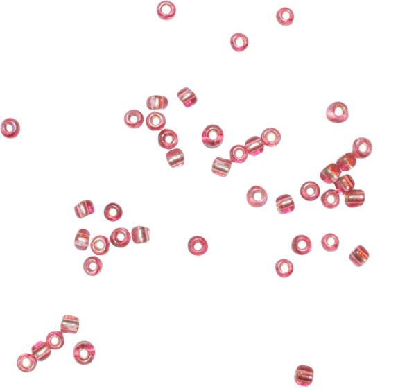 Россыпь бисера на прозрачном фоне