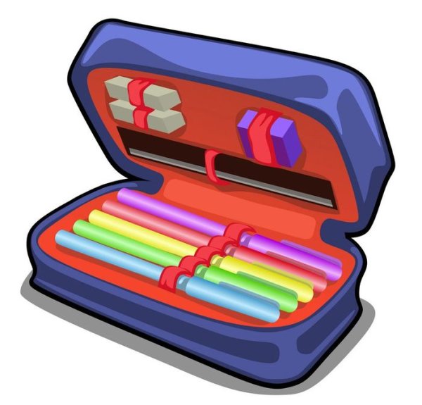 Нарисовать пенал школьный